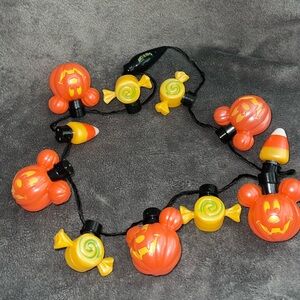 Disney Parks MICKEY Halloween PUMPKIN Glow LIGHT UP CANDY LANYARD NECKLACE 2020